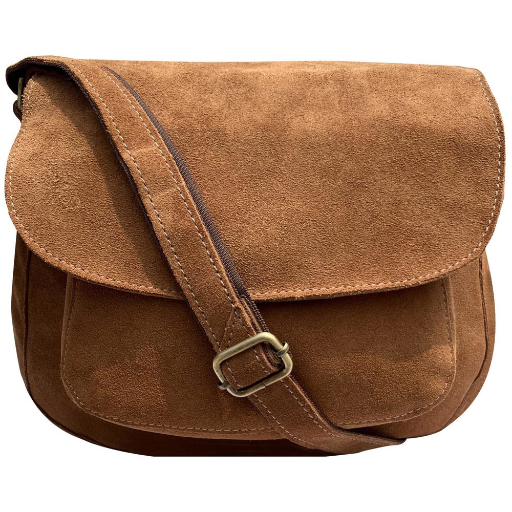Vintage Leather Boho Crossbody Saddle Bag